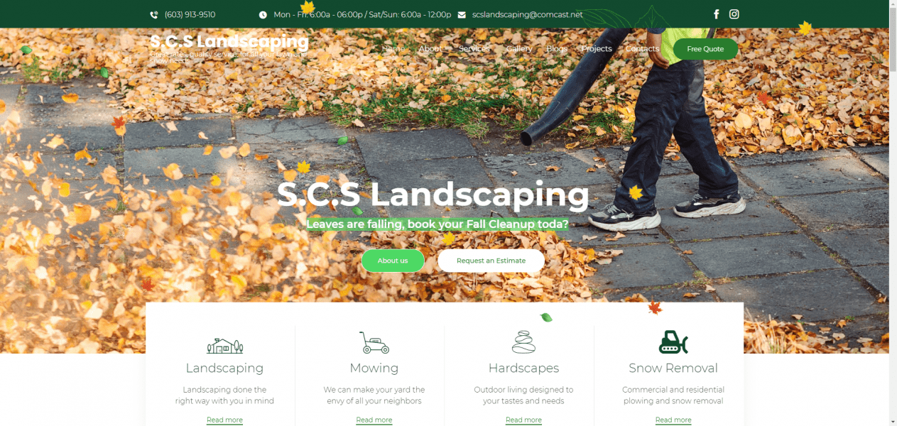 SCS Landscaping Manchester NH